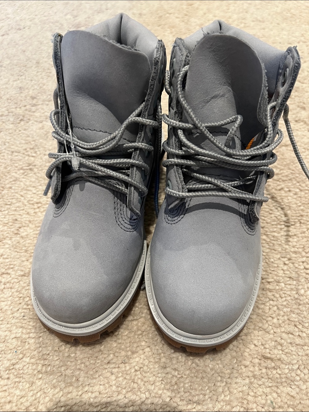 Timberland Kids Gray Lace-Up Trail Boots